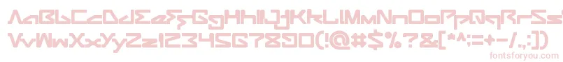 ANDROID ROBOT-fontti – vaaleanpunaiset fontit valkoisella taustalla