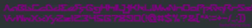 Шрифт ANDROID ROBOT – фиолетовые шрифты на чёрном фоне