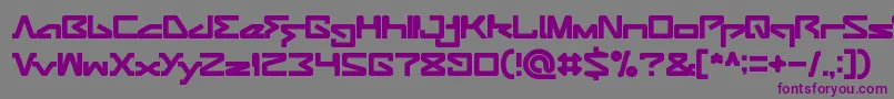 ANDROID ROBOT Font – Purple Fonts on Gray Background