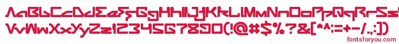 ANDROID ROBOT-fontti – punaiset fontit valkoisella taustalla