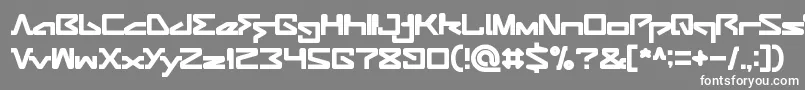 ANDROID ROBOT-fontti – valkoiset fontit harmaalla taustalla