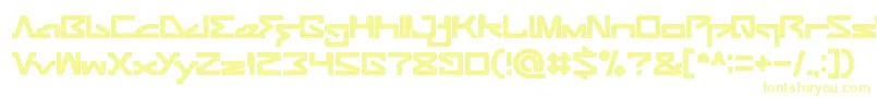 ANDROID ROBOT-fontti – keltaiset fontit
