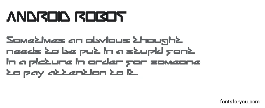 Schriftart ANDROID ROBOT