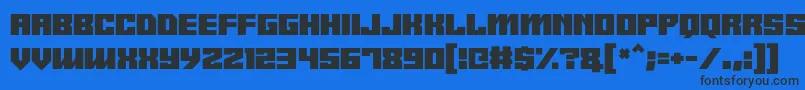 Android y Font – Black Fonts on Blue Background