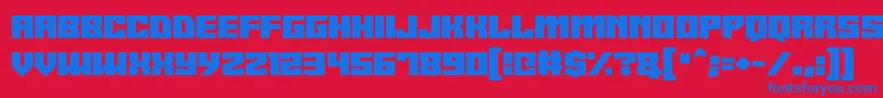 Android y Font – Blue Fonts on Red Background