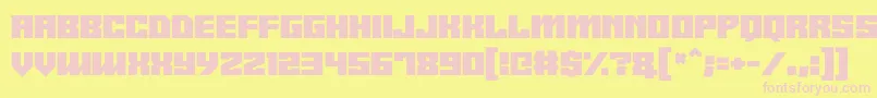 Android y Font – Pink Fonts on Yellow Background