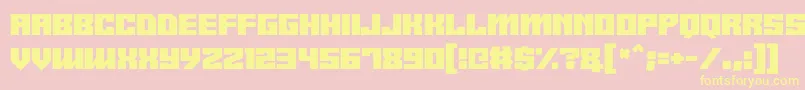 Android y Font – Yellow Fonts on Pink Background