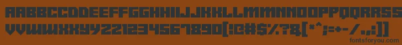 Шрифт Android y – чёрные шрифты на коричневом фоне