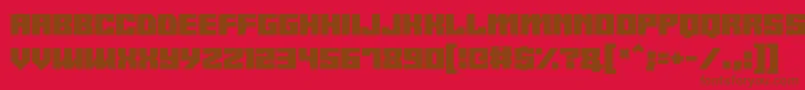 Android y Font – Brown Fonts on Red Background