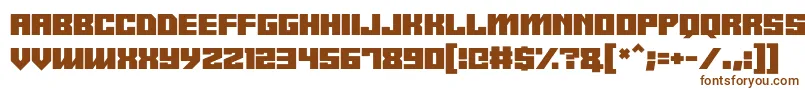 Android y Font – Brown Fonts on White Background