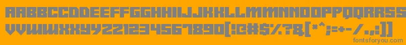 フォントAndroid y – オレンジの背景に灰色の文字
