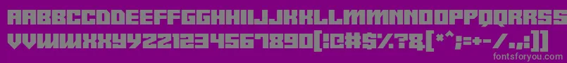 Fonte Android y – fontes cinzas em um fundo violeta