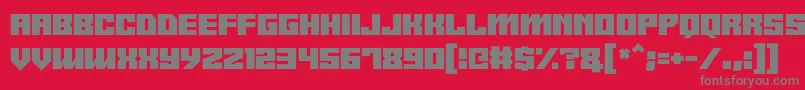 Android y Font – Gray Fonts on Red Background
