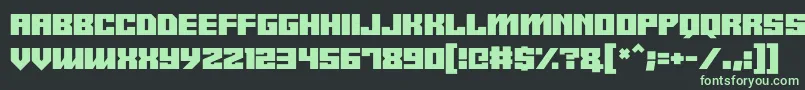 Android y-fontti – vihreät fontit mustalla taustalla