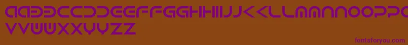 Czcionka Android – fioletowe czcionki na brązowym tle