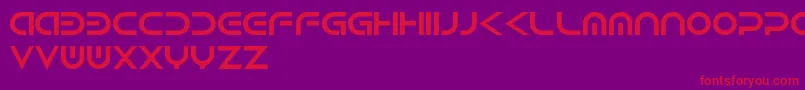 Android Font – Red Fonts on Purple Background