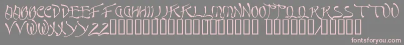 Weitere Informationen zur Quasi ffy-Schriftart Quasi ffy-Schriftart – Rosa Schriften auf grauem Hintergrund