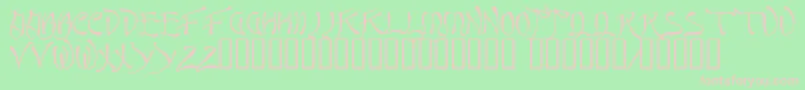 Quasi ffy Font – Pink Fonts on Green Background