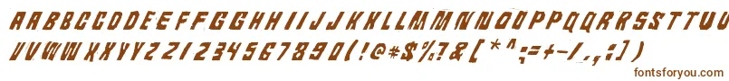 Шрифт Androidi Pisa – коричневые шрифты на белом фоне