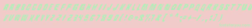 Androidi Pisa Font – Green Fonts on Pink Background