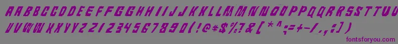 Androidi Pisa-fontti – violetit fontit harmaalla taustalla