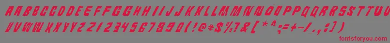 Androidi Pisa Font – Red Fonts on Gray Background