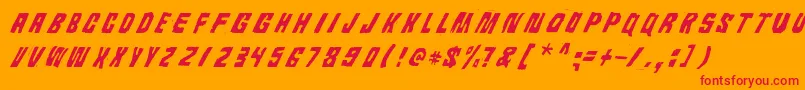 Androidi Pisa Font – Red Fonts on Orange Background