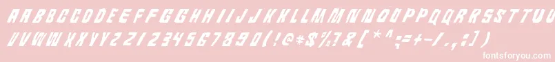 Androidi Pisa Font – White Fonts on Pink Background