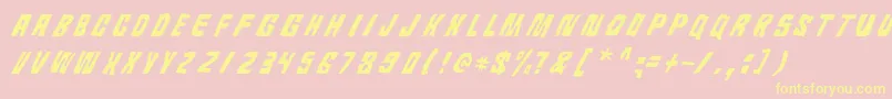 Androidi Pisa Font – Yellow Fonts on Pink Background