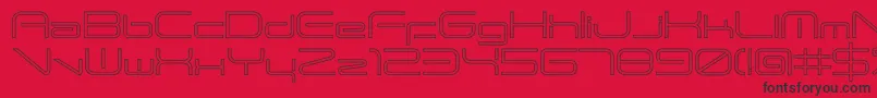 ANDTIOHZero Font – Black Fonts on Red Background