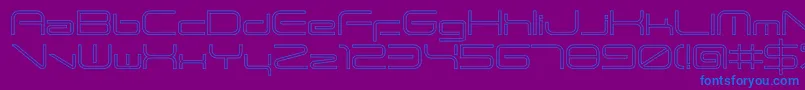 ANDTIOHZero Font – Blue Fonts on Purple Background