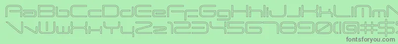 ANDTIOHZero Font – Gray Fonts on Green Background