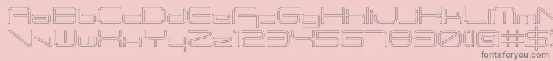 ANDTIOHZero Font – Gray Fonts on Pink Background