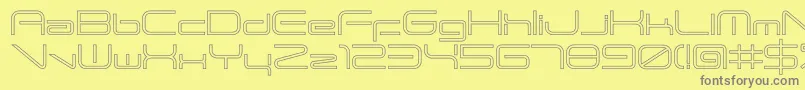 ANDTIOHZero Font – Gray Fonts on Yellow Background