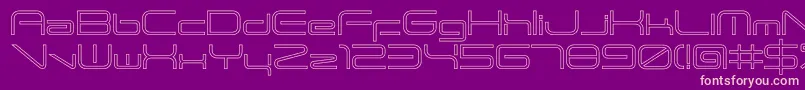 ANDTIOHZero Font – Pink Fonts on Purple Background