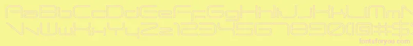 ANDTIOHZero Font – Pink Fonts on Yellow Background