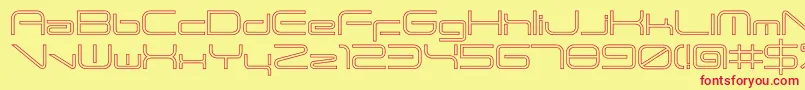 ANDTIOHZero Font – Red Fonts on Yellow Background