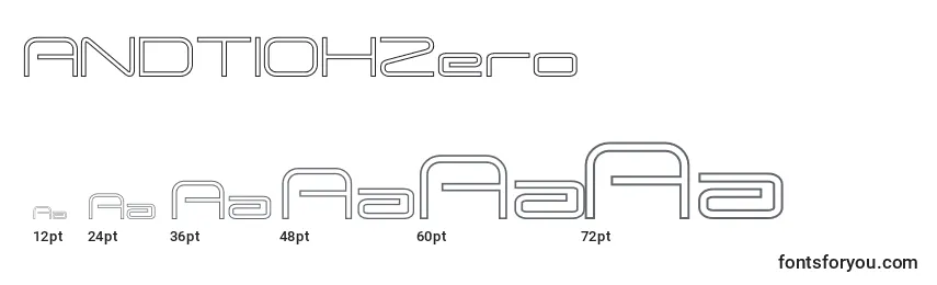 ANDTIOHZero Font Sizes