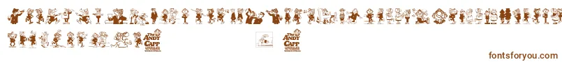 Andy Capp Font – Brown Fonts on White Background