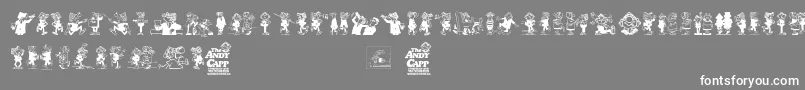 Andy Capp Font – White Fonts on Gray Background
