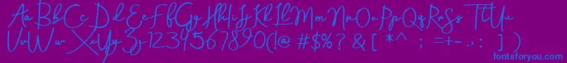 Más sobre la fuente Aneisha demo fuente Aneisha demo – Fuentes Azules Sobre Fondo Morado