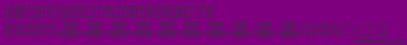 フォントAngarsRunes PERSONAL – 紫の背景に黒い文字