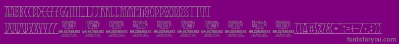 En savoir plus sur la police AngarsRunes PERSONAL Police AngarsRunes PERSONAL – polices grises sur fond violet
