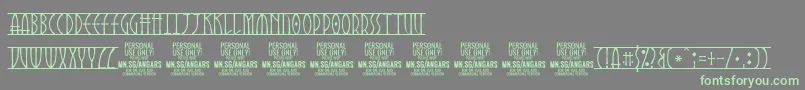 More about AngarsRunes PERSONAL Font AngarsRunes PERSONAL Font – Green Fonts on Gray Background