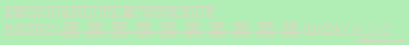 AngarsRunes PERSONAL Font – Pink Fonts on Green Background