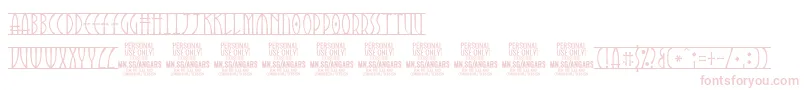 AngarsRunes PERSONAL Font – Pink Fonts on White Background