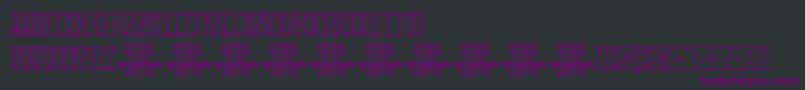 AngarsRunes PERSONAL-Schriftart – Violette Schriften auf schwarzem Hintergrund