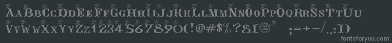 ANGEG    Font – Gray Fonts on Black Background