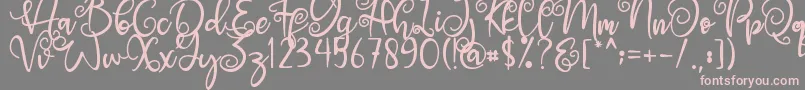 Angel Maleficent Font – Pink Fonts on Gray Background