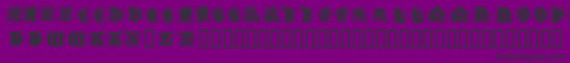 Angel Normal Font – Black Fonts on Purple Background